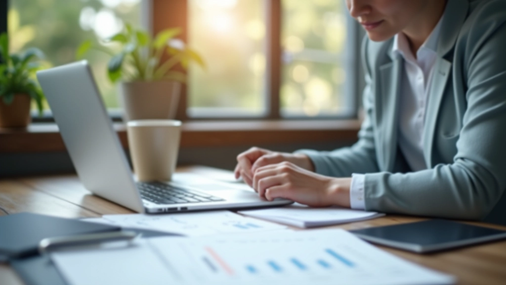 Osoba studující finanční dokumenty a tabulky při plánování