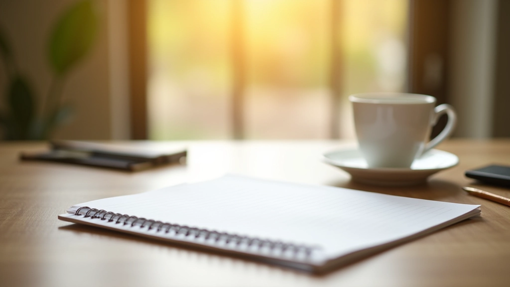 Pracovní stůl s notebookem, tužkou a finančními dokumenty v přirozeném osvětlení